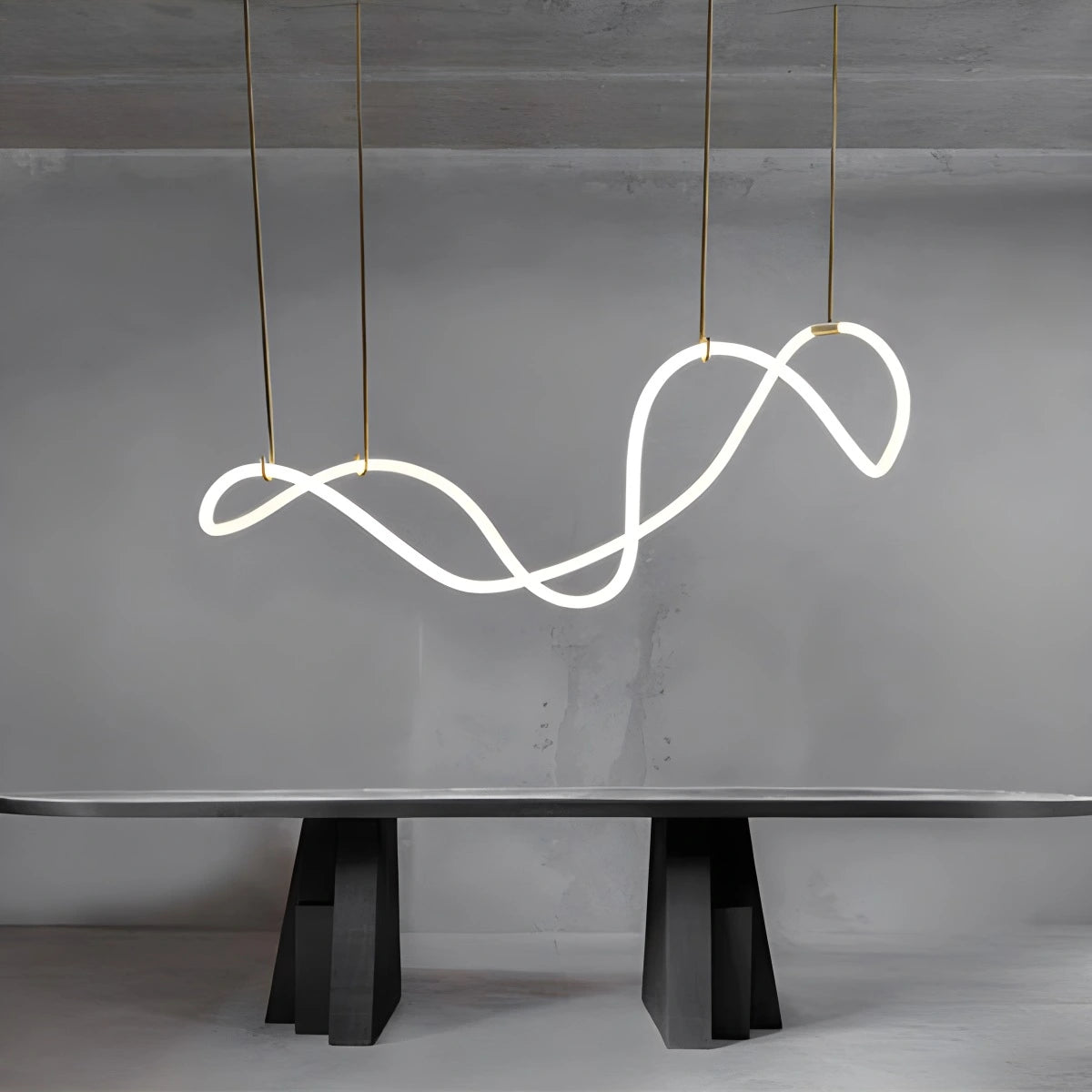 Antizer Modern Long Hose Led Pendant Light for Dining Room