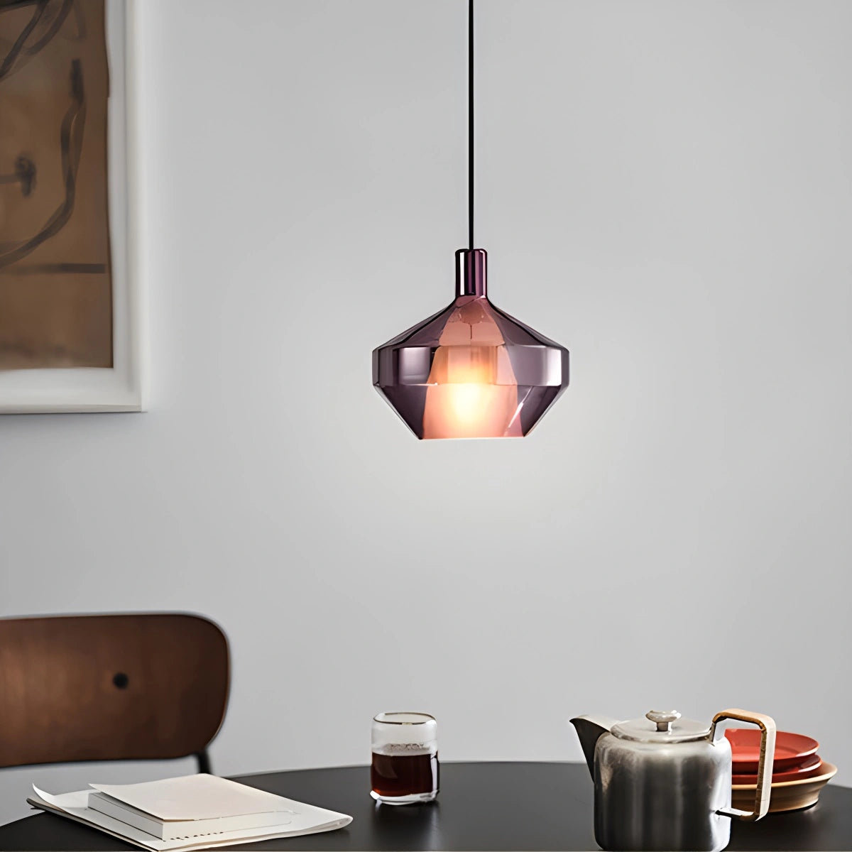 Antizer Modern Minimalist LED Glass Pendant Light for Kitchen