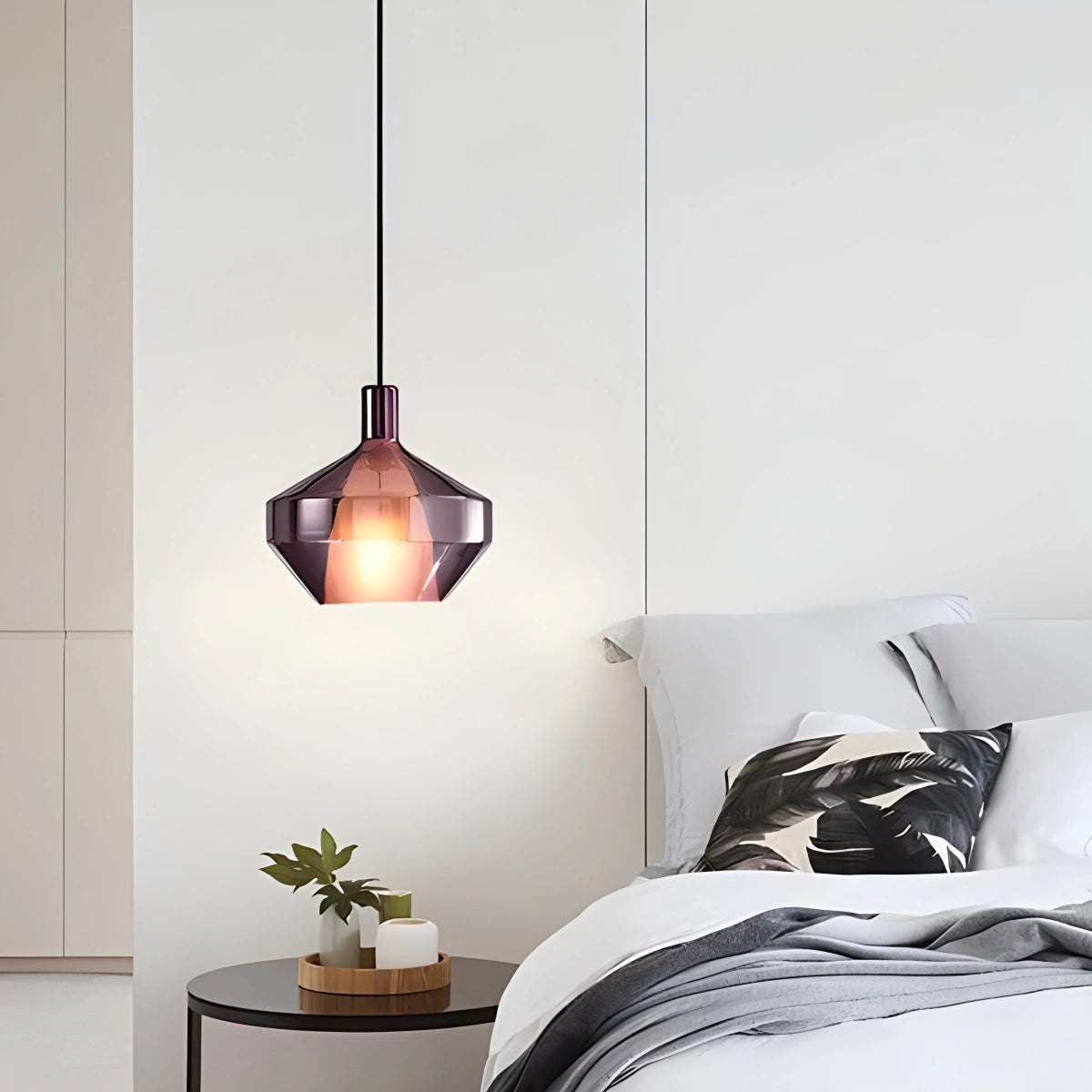 Antizer Modern Minimalist LED Glass Pendant Light for Kitchen