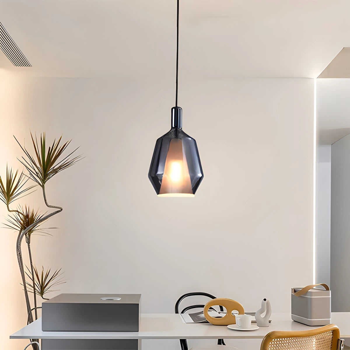 Antizer Modern Minimalist LED Glass Pendant Light for Kitchen