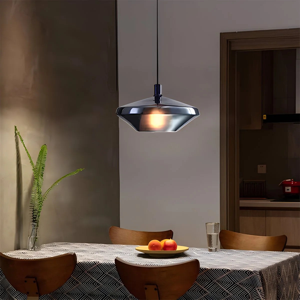 Antizer Modern Minimalist LED Glass Pendant Light for Kitchen