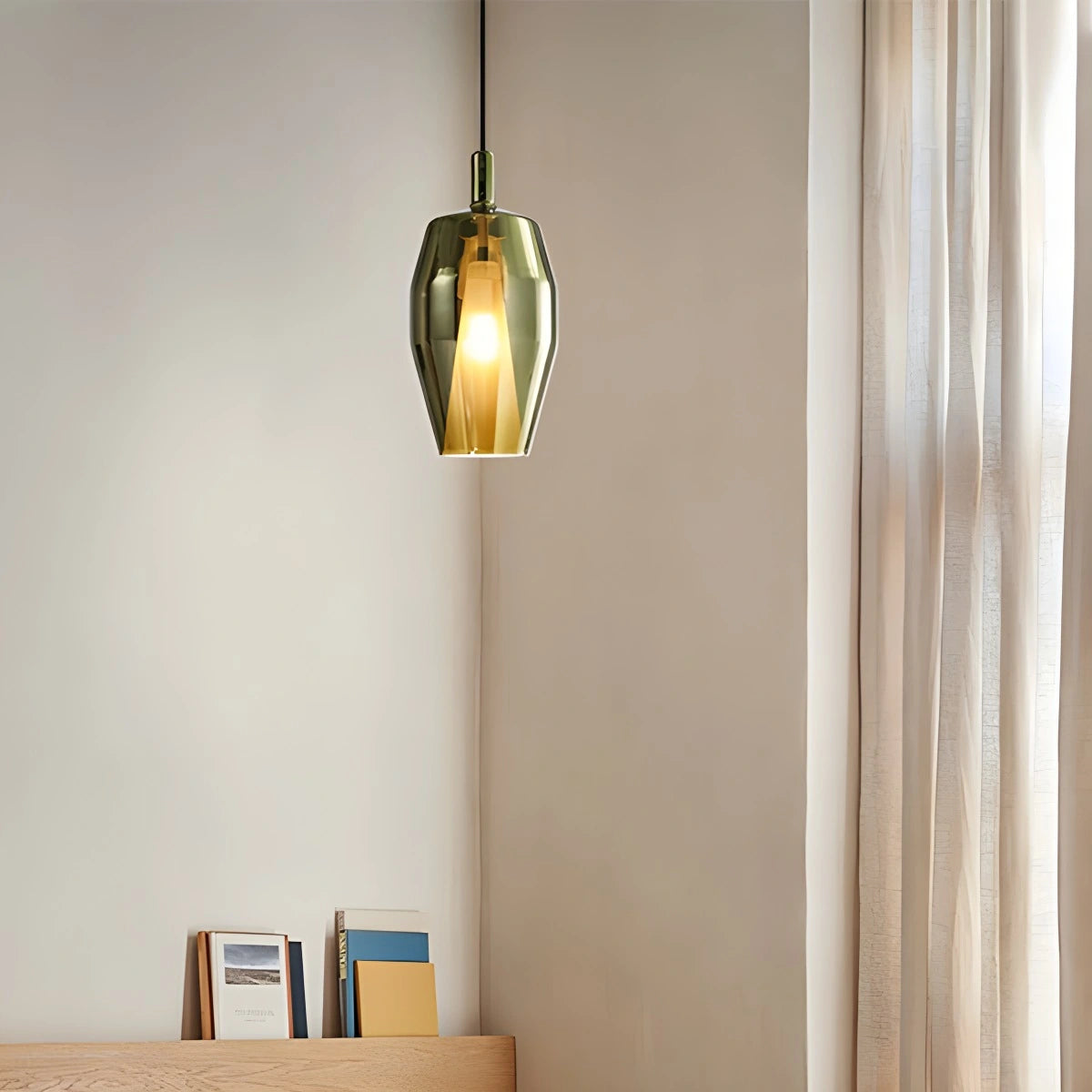 Antizer Modern Minimalist LED Glass Pendant Light for Kitchen