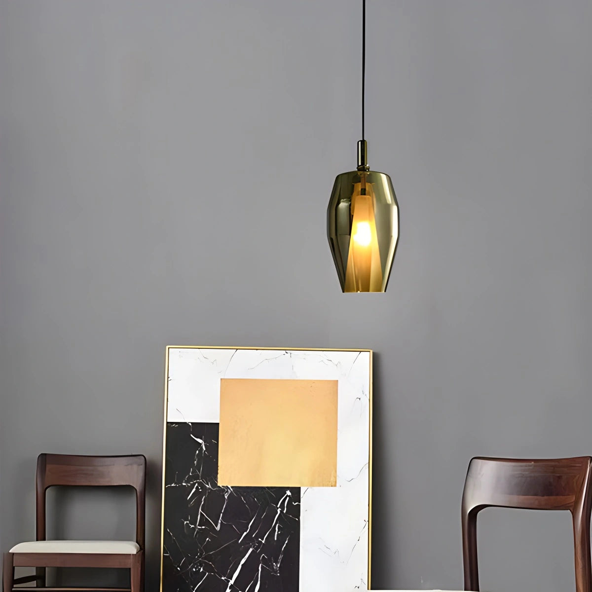 Antizer Modern Minimalist LED Glass Pendant Light for Kitchen