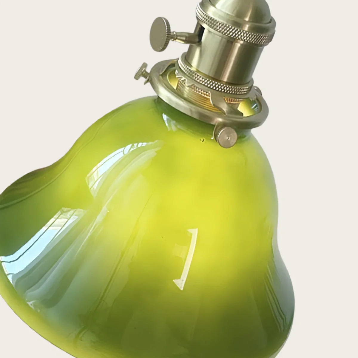 Antizer Vintage Green Glass Pendant Light