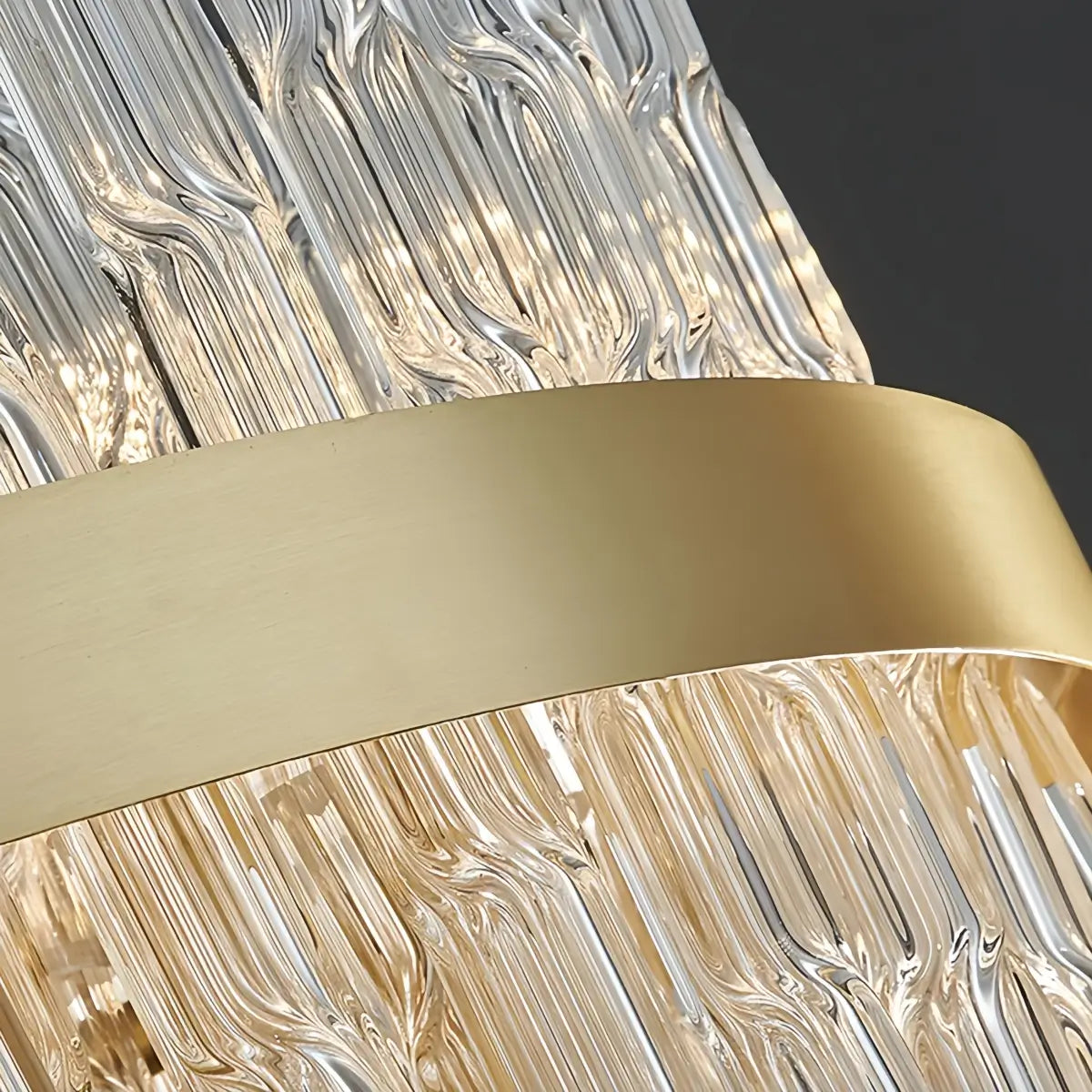Antizer Luxury Rectangular Crystal Chandelier