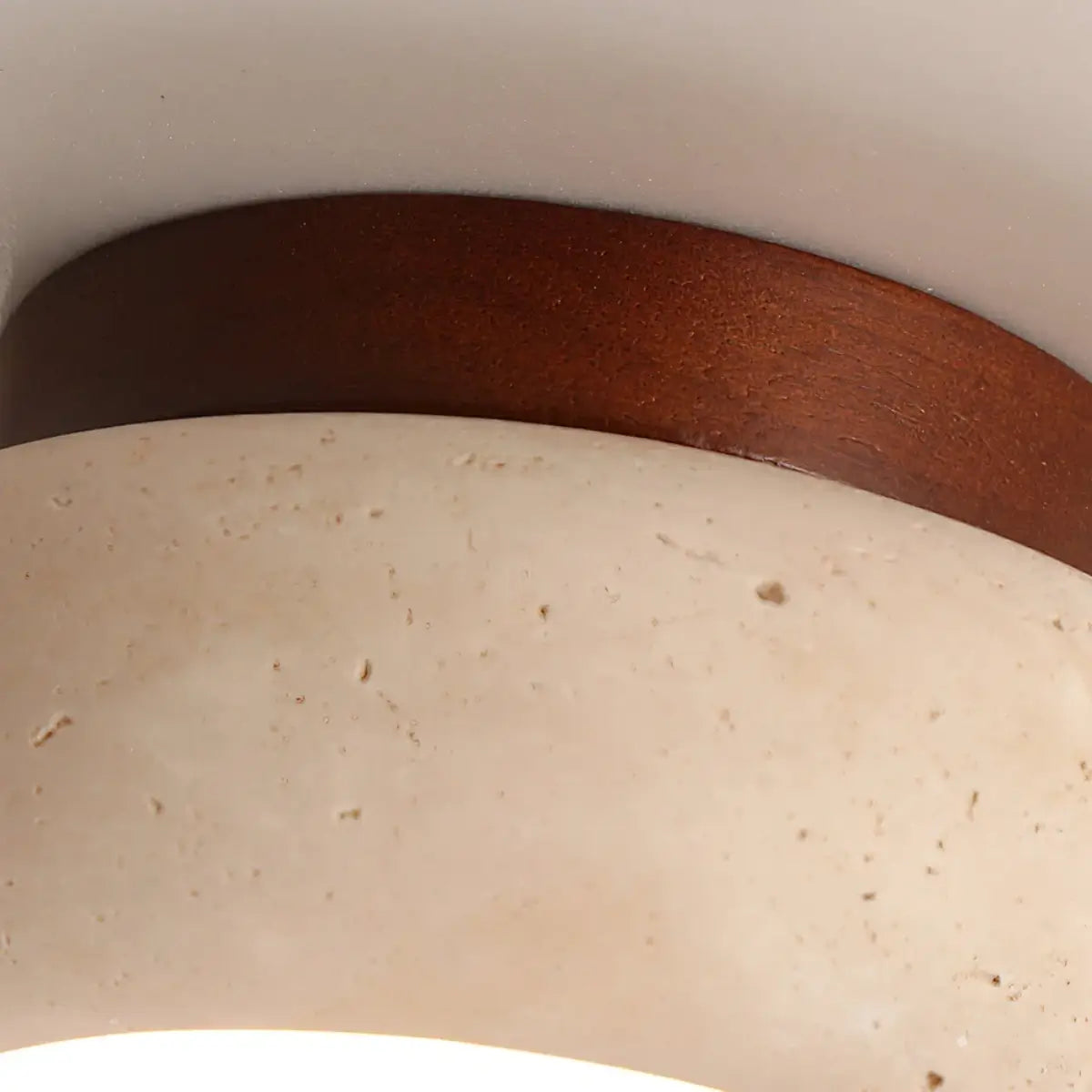 Antizer Japanese Style Travertine Ceiling Light