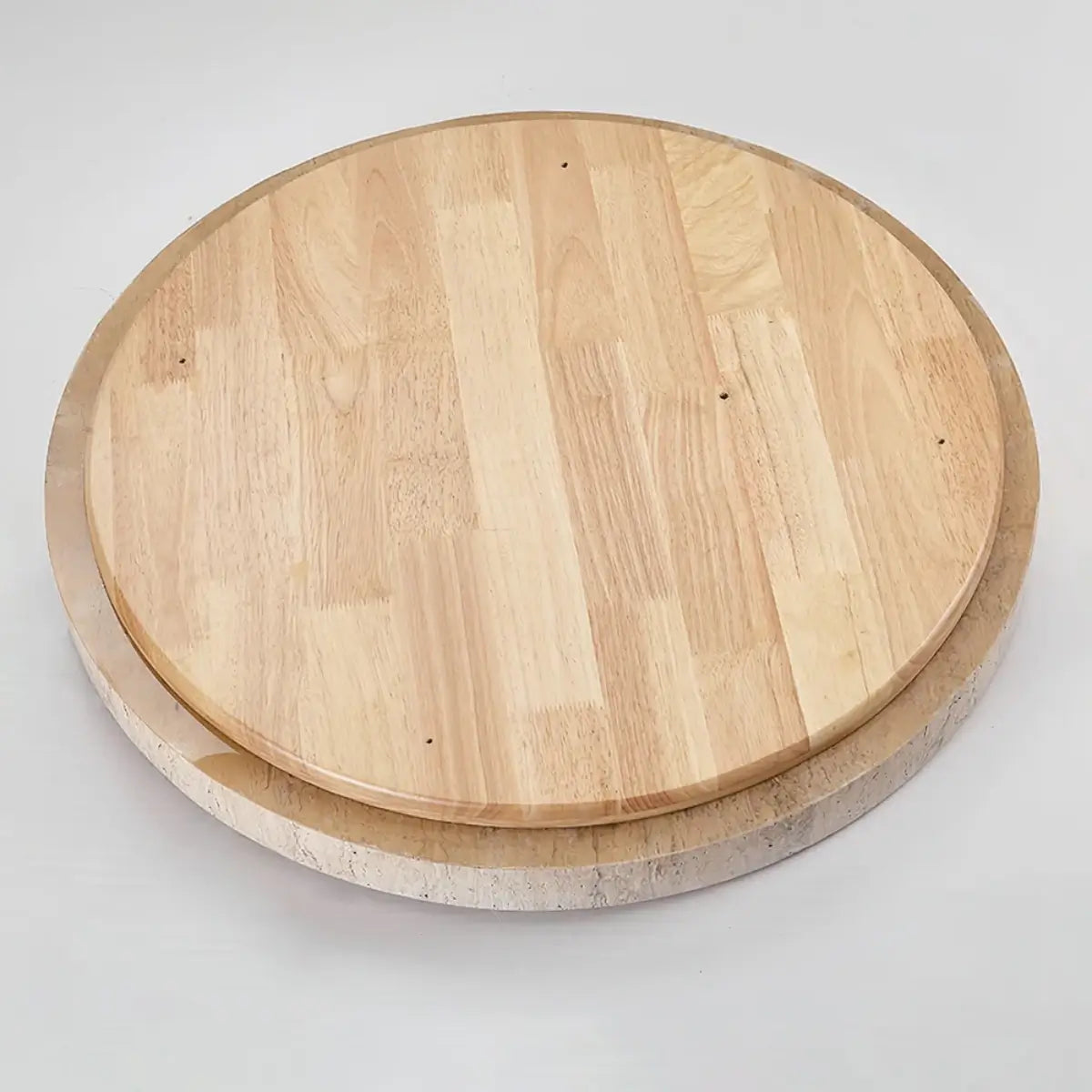 Antizer Modern Minimalist Round Travertine Ceiling Light