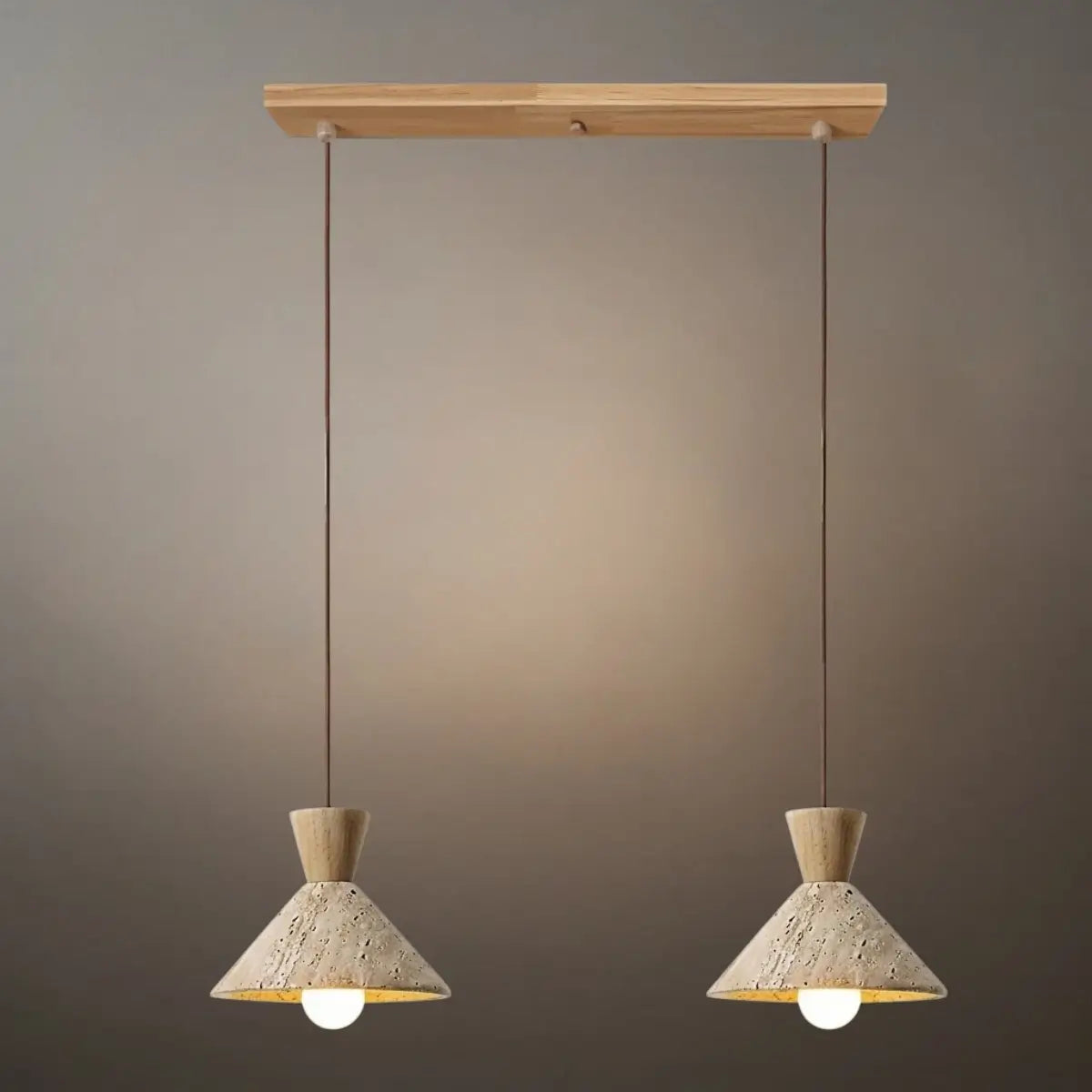 Strata Modern Travertine Pendant Lamp
