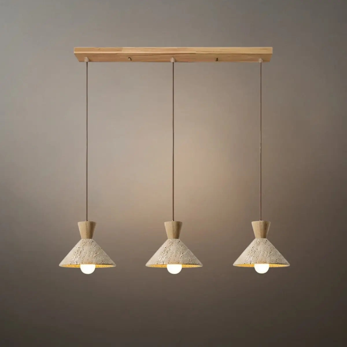 Strata Modern Travertine Pendant Lamp