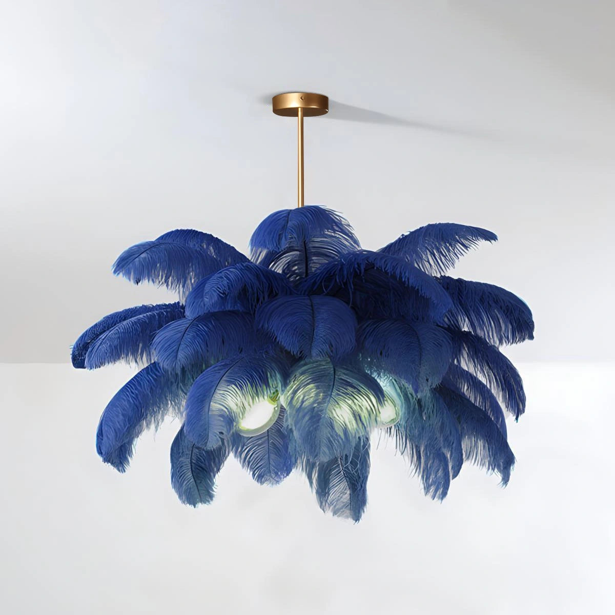Antizer Ostrich Feather Chandelier Multiple Colors Available