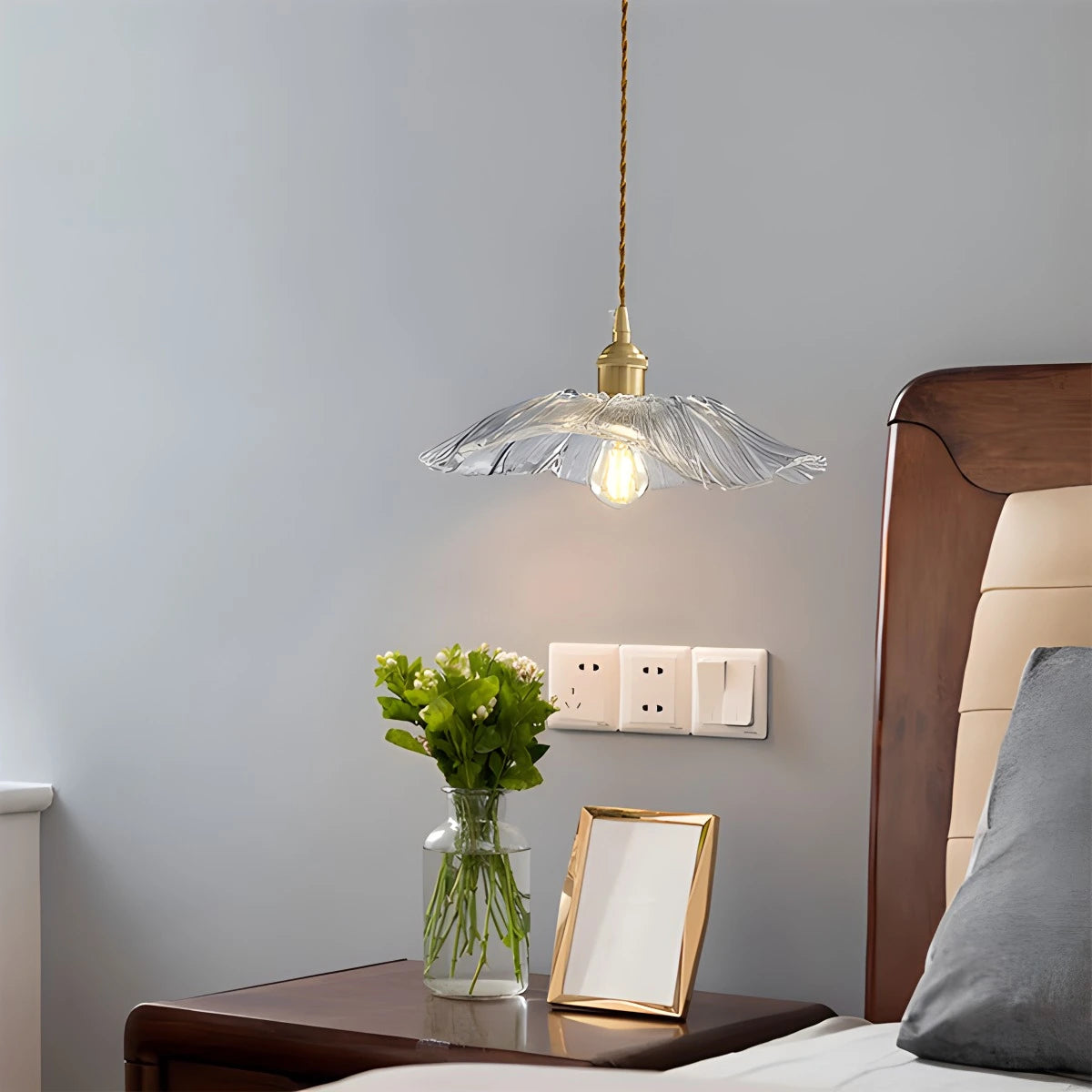 Antizer Nordic Japanese Glass Chandelier for Living Room