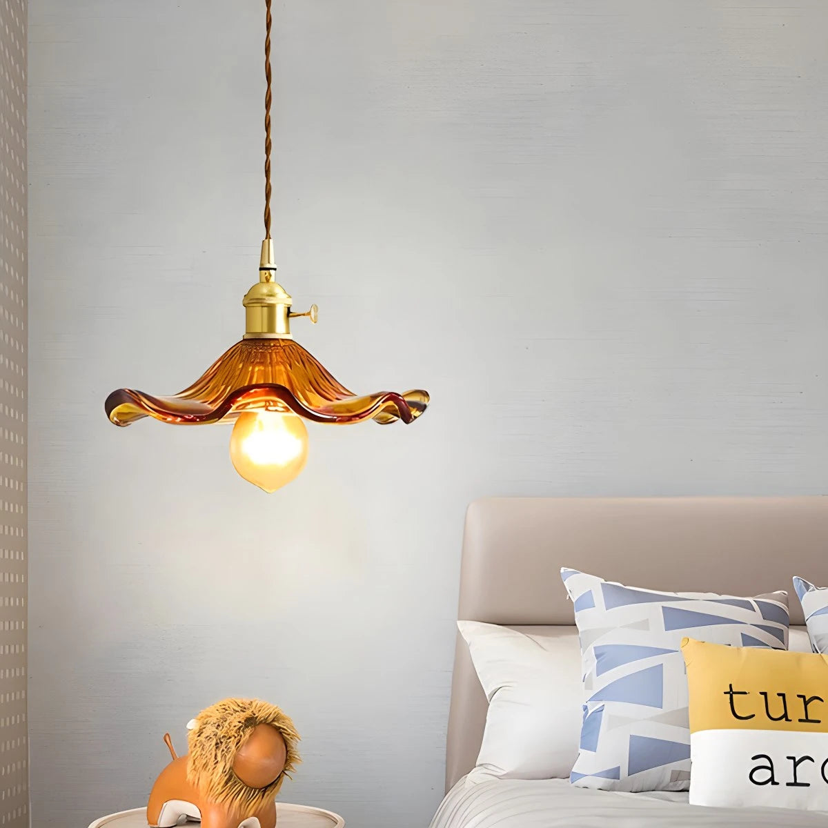 Antizer Nordic Japanese Glass Chandelier for Living Room