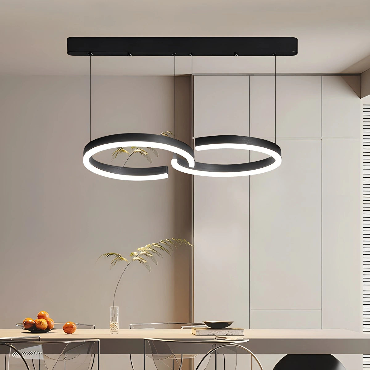 Antizer Nordic Light Luxury Double C Pendant Light