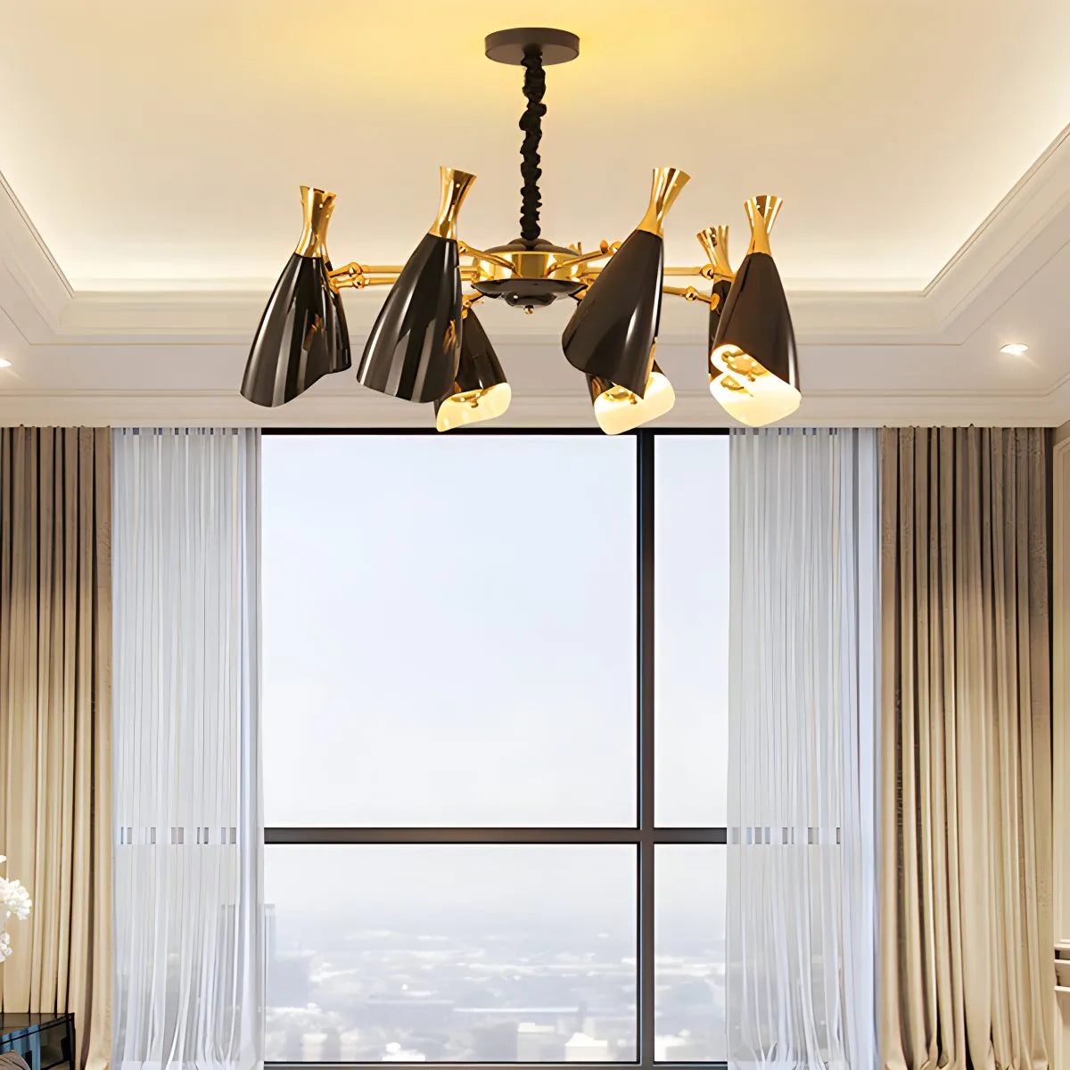Antizer Nordic Postmodern Trumpet Chandelier