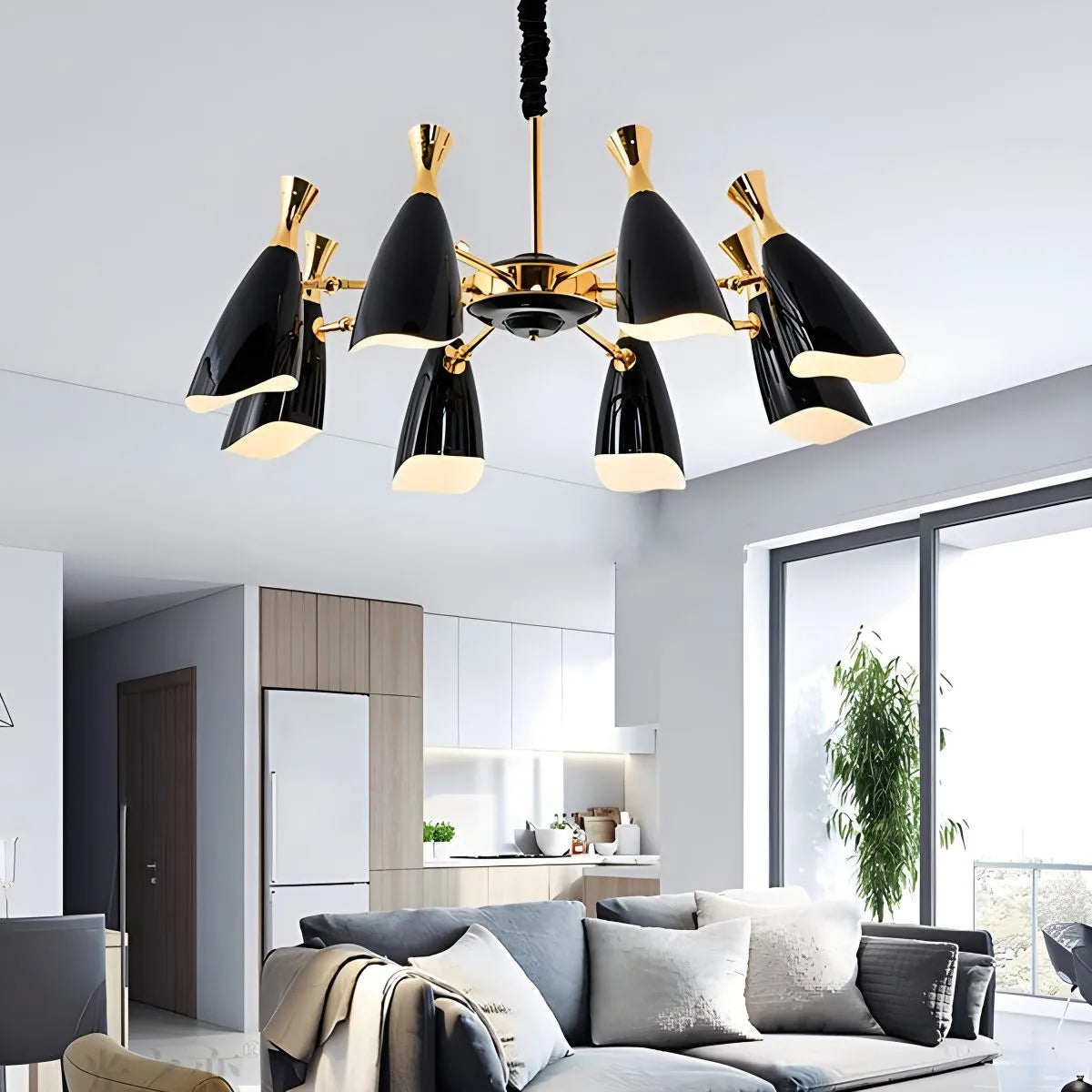 Antizer Nordic Postmodern Trumpet Chandelier
