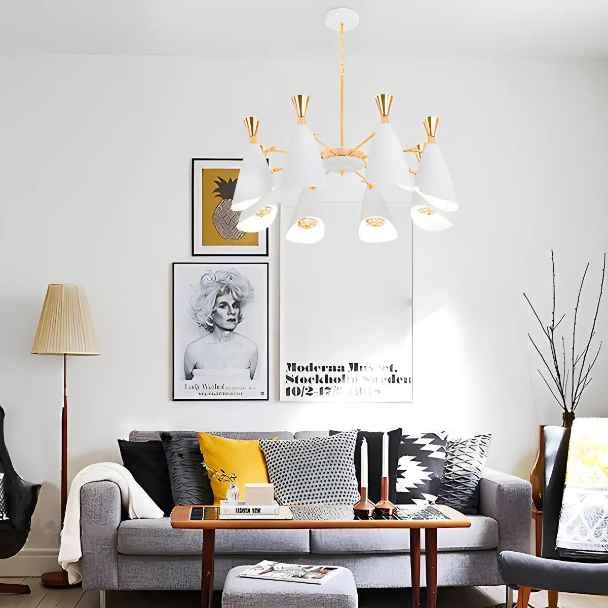 Antizer Nordic Postmodern Trumpet Chandelier