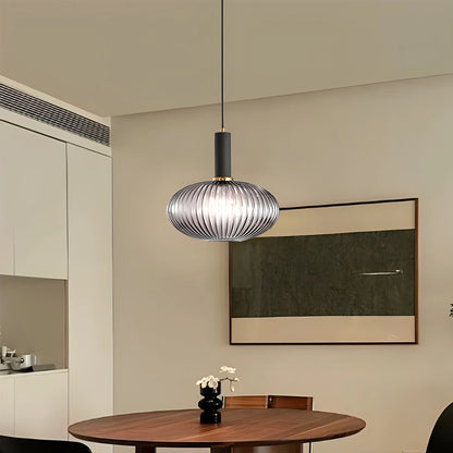 Antizer Nordic Vintage Glass Striped Pendeant Light