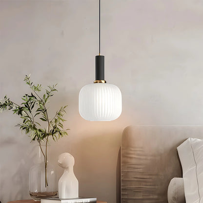 Antizer Nordic Vintage Glass Striped Pendeant Light