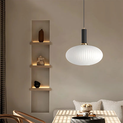 Antizer Nordic Vintage Glass Striped Pendeant Light