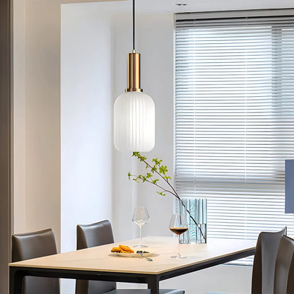 Antizer Nordic Vintage Glass Striped Pendeant Light