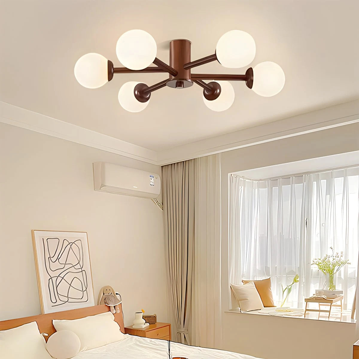 Antizer Nordic Wooden Dining Room Ceiling Light