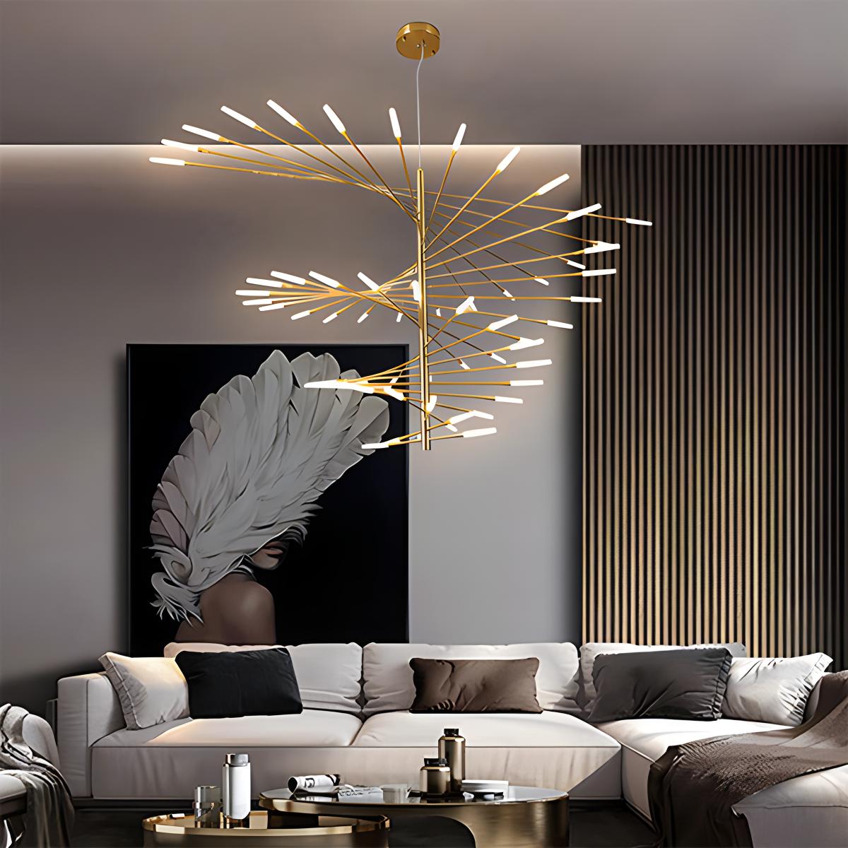 Strip Spiral Chandelier