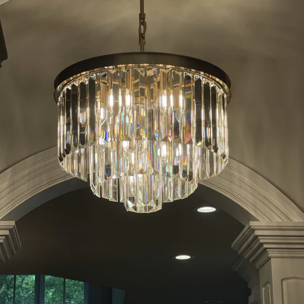 Antizer Odeon Crystal Multi-Layer Round Chandelier