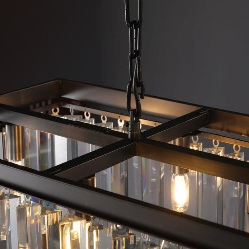 Antizer Odeon Crystal Rectangular Chandelier