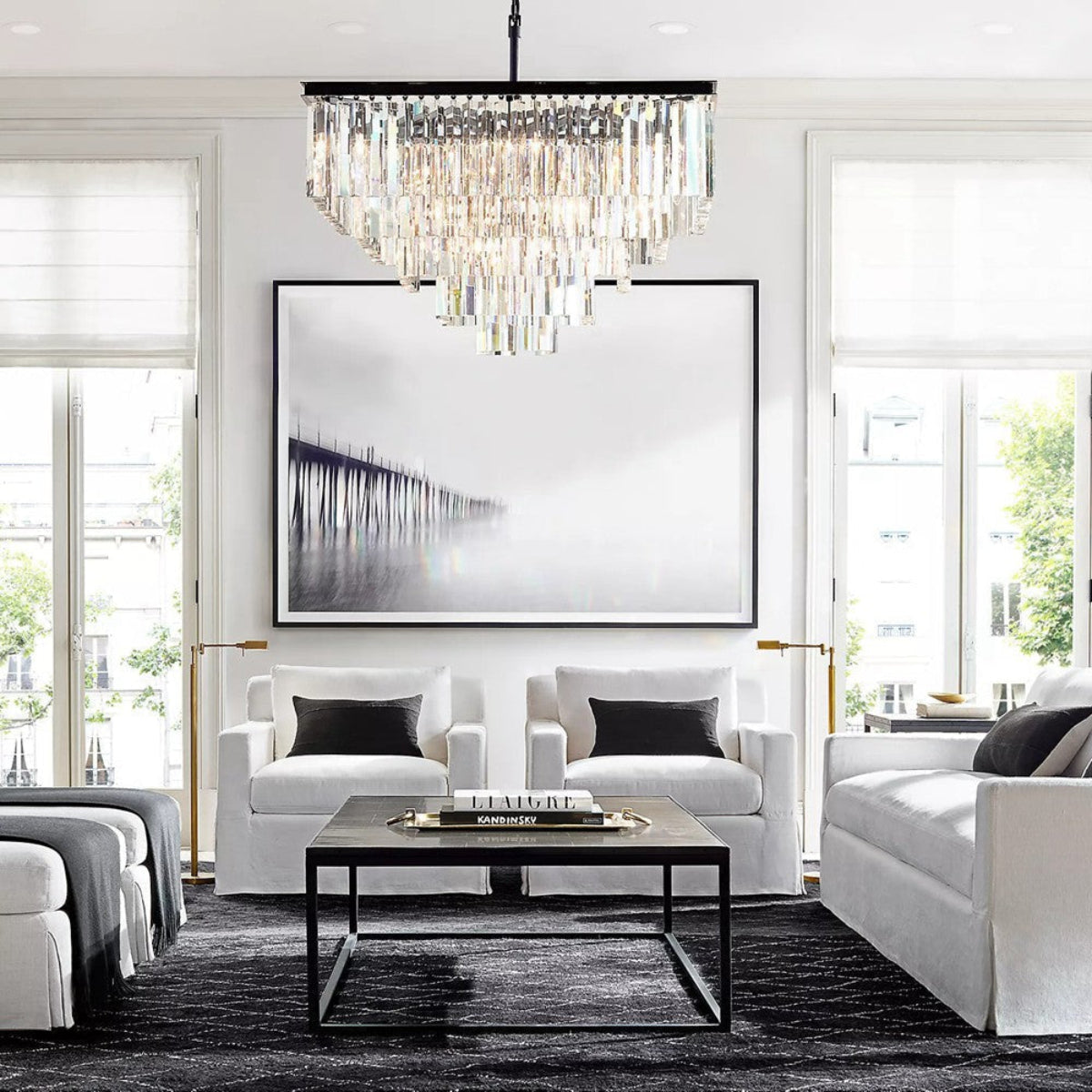 Antizer Odeon Square Crystal Chandelier