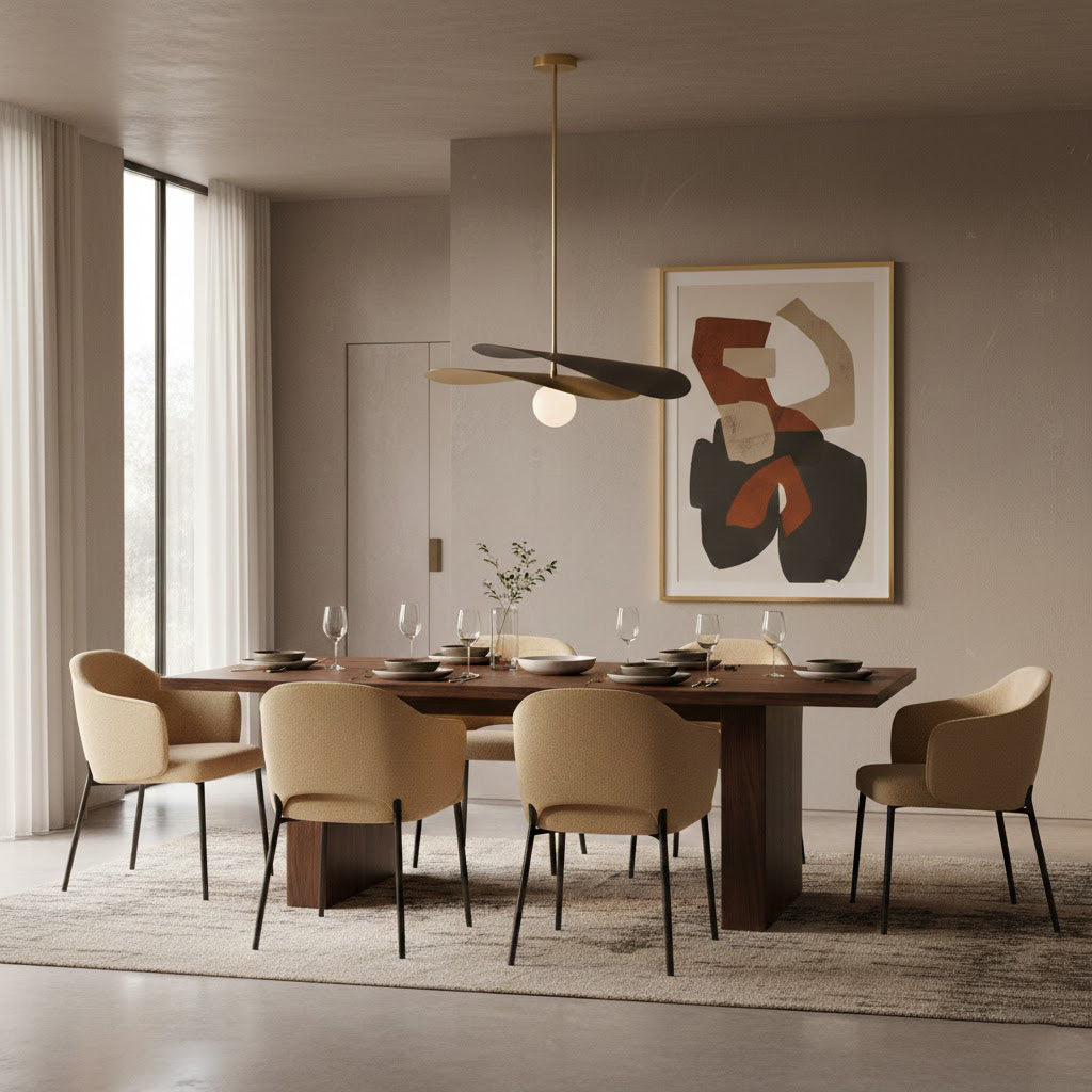 Modern Mid-Century Olivia Glass Chandelier Pendant Light | Adjustable Gold/Black