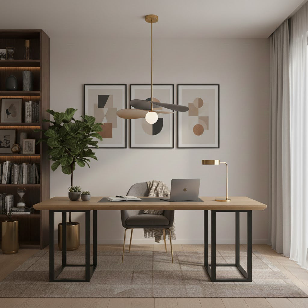 Modern Mid-Century Olivia Glass Chandelier Pendant Light | Adjustable Gold/Black