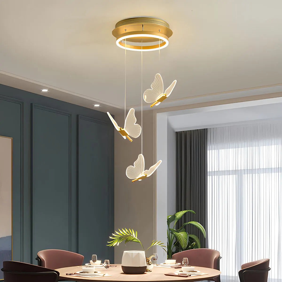 Antizer Olivia Butterfly Ceiling Pendant Light for Modern Interiors