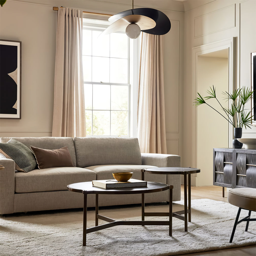 Modern Mid-Century Olivia Glass Chandelier Pendant Light | Adjustable Gold/Black