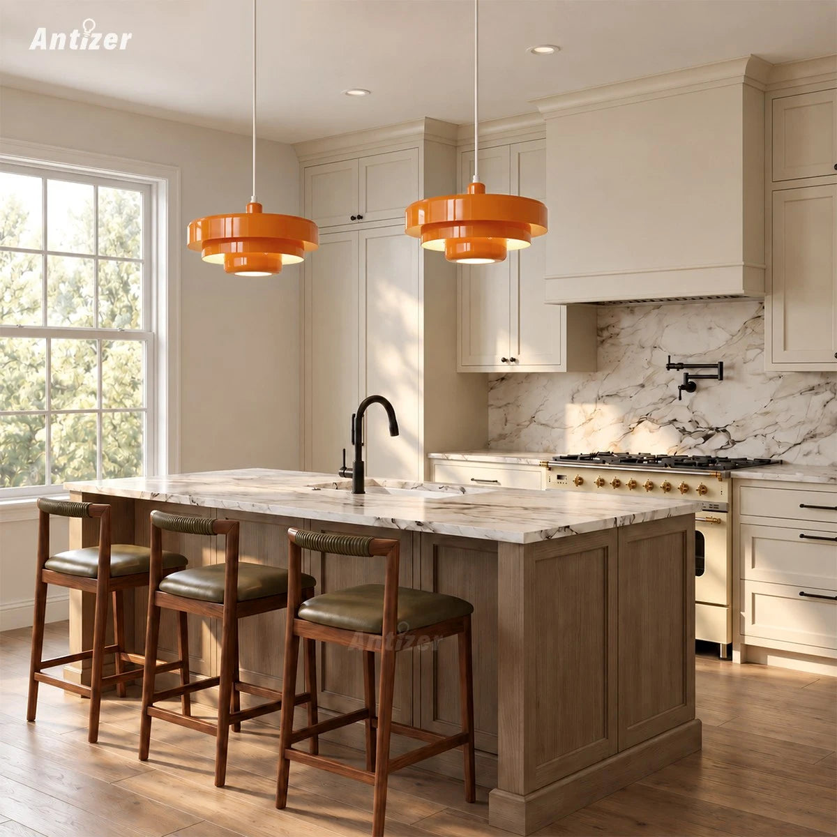 Lámpara colgante LED moderna Antizer para comedor