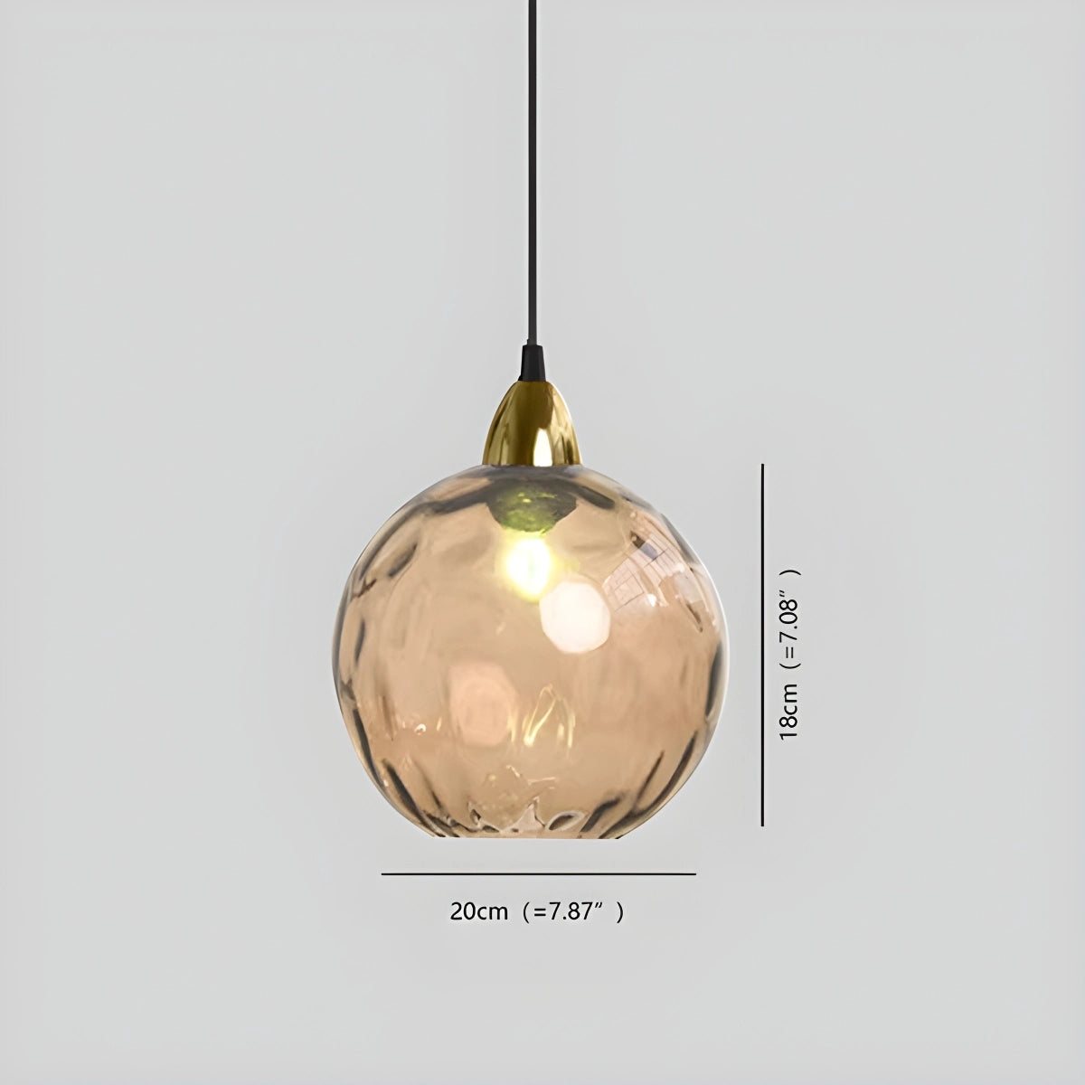 Antizer Colorful Glass Ball Pendant Light for Living Room