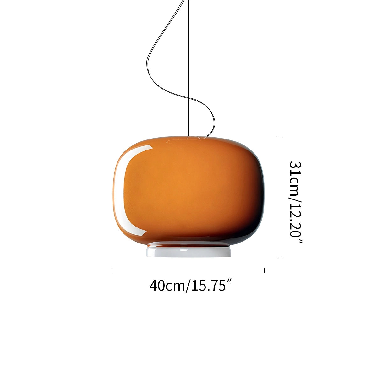 Antizer Modern Colored Glass Lantern Pendant Light