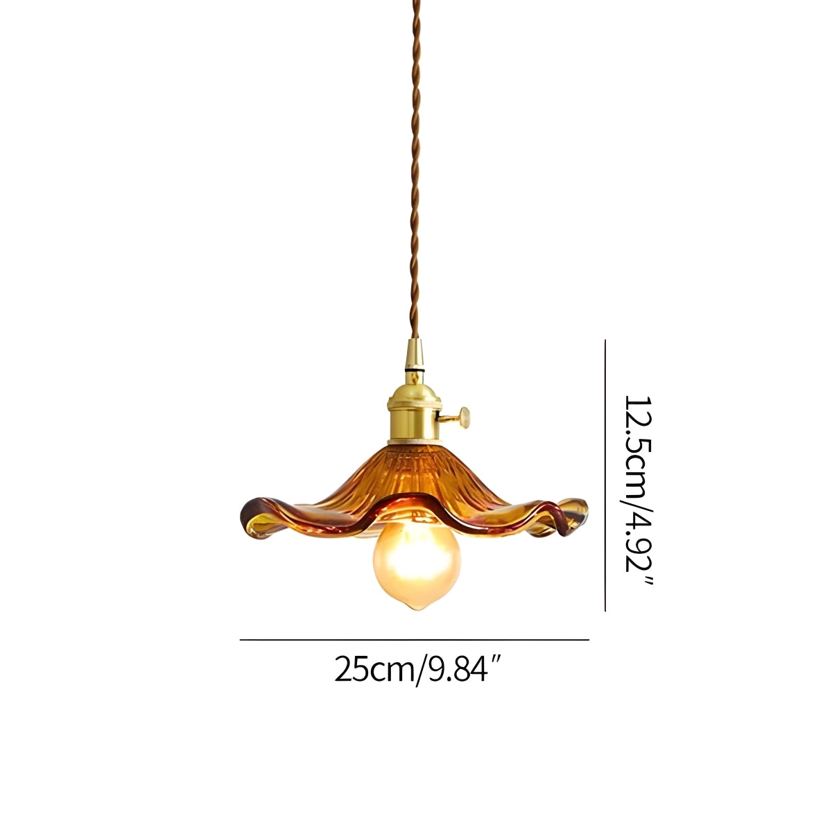 Antizer Nordic Japanese Glass Chandelier for Living Room