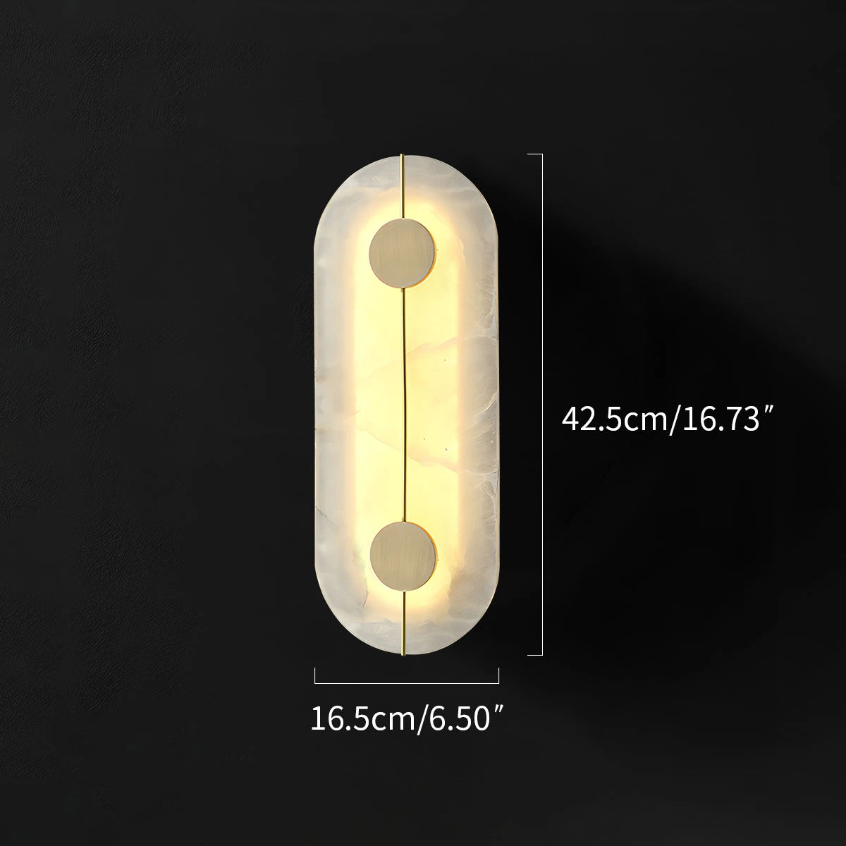 Antizer Light Luxury All Copper Spanish Alabaster Wall Light