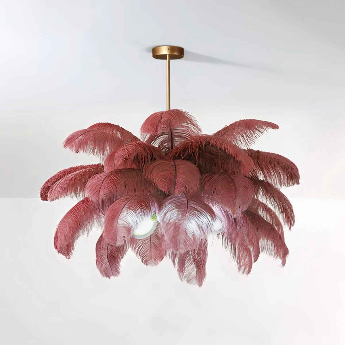 Antizer Ostrich Feather Chandelier Multiple Colors Available