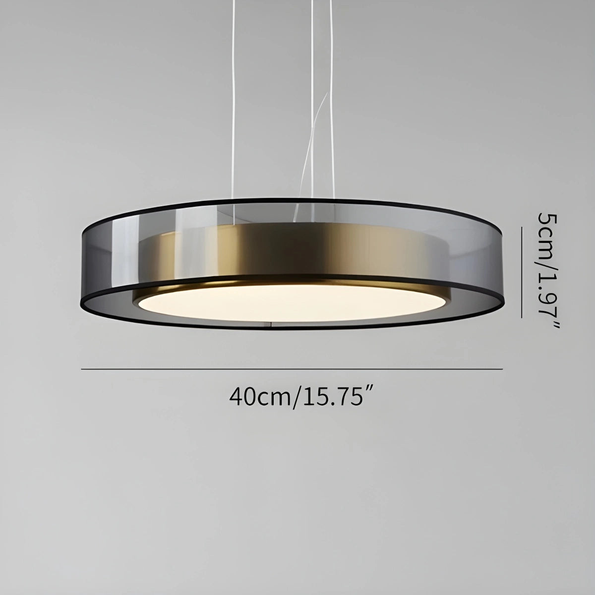 Antizer Simple Round LED Copper Pendant Light Ceiling Lamp