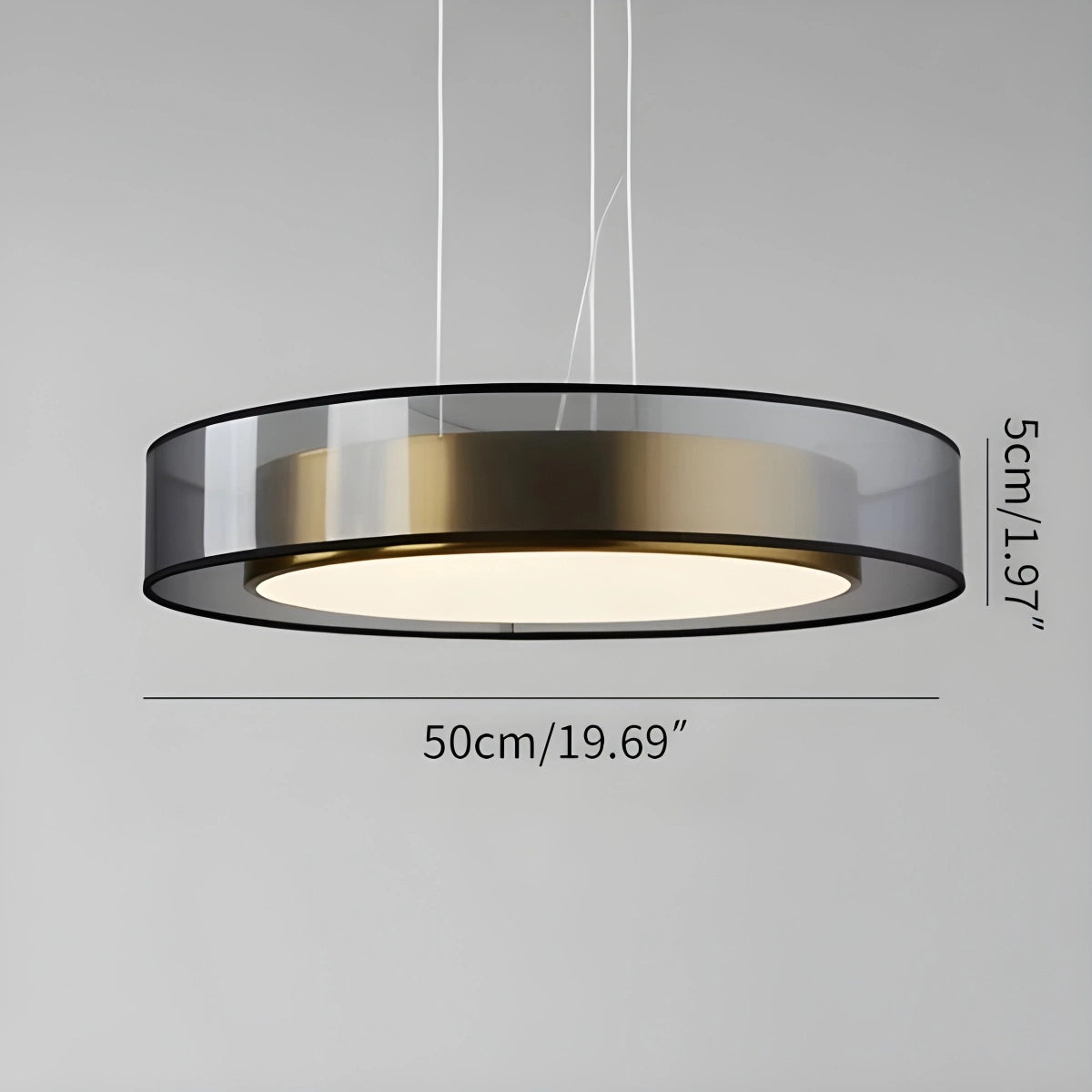 Antizer Simple Round LED Copper Pendant Light Ceiling Lamp