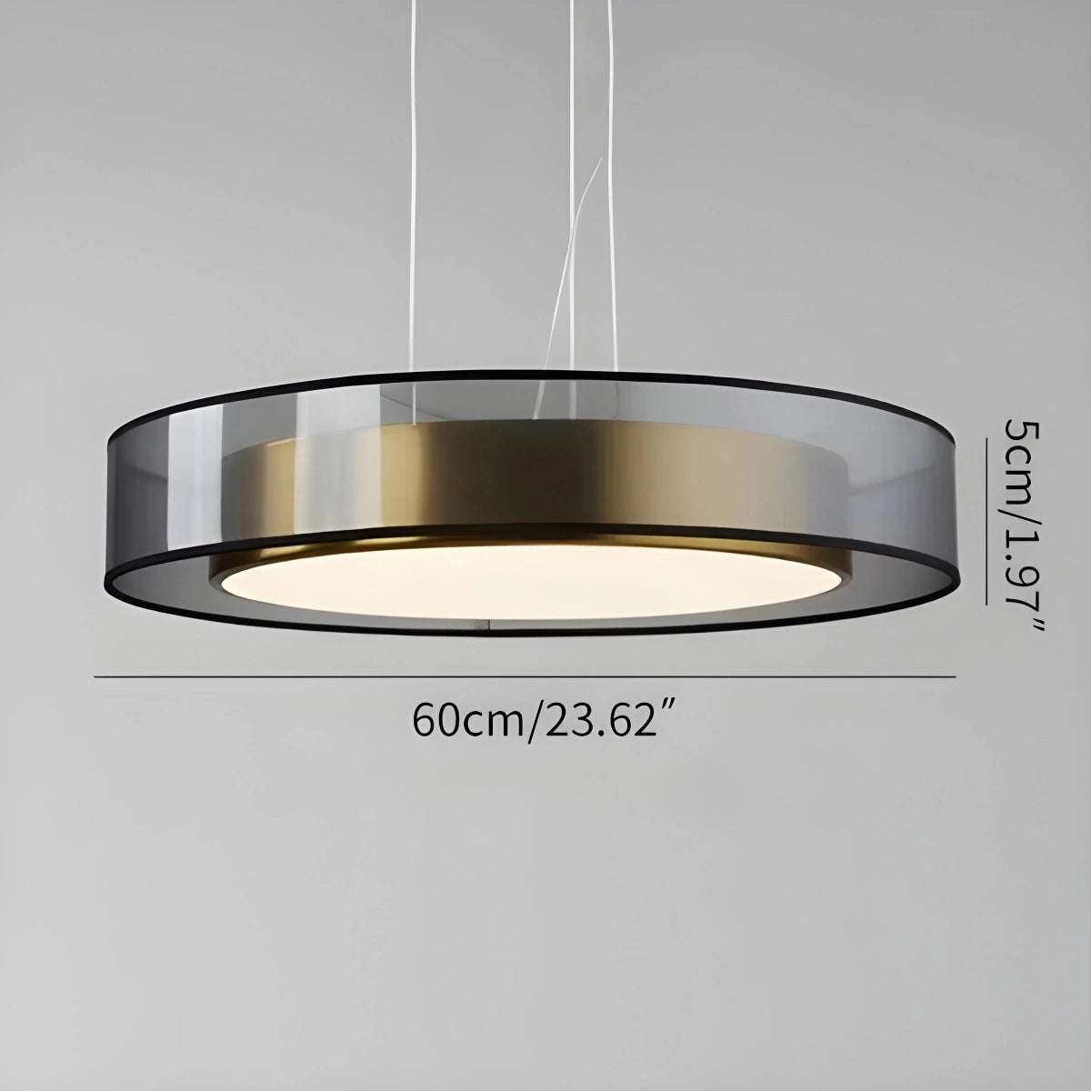 Antizer Simple Round LED Copper Pendant Light Ceiling Lamp