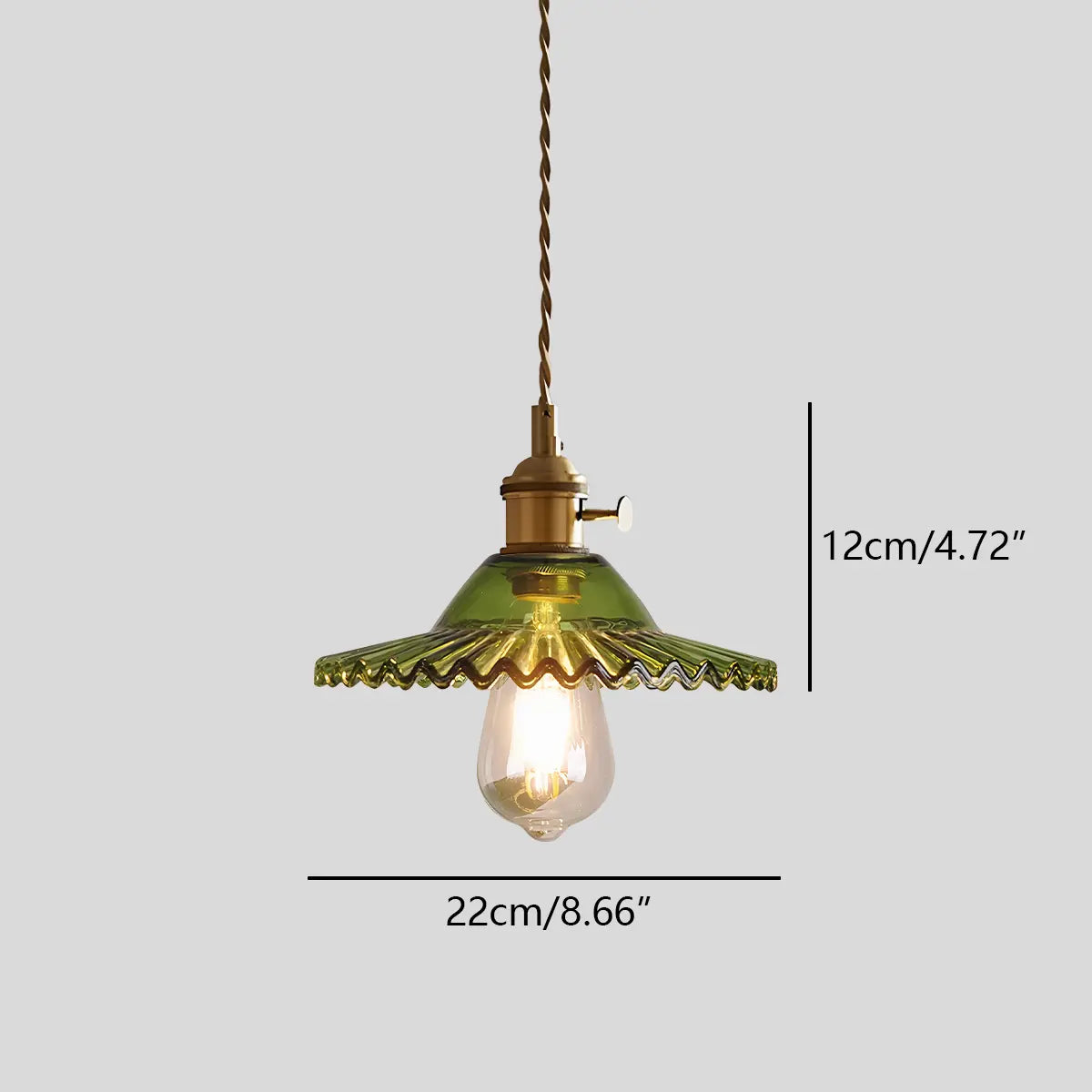 Antizer Isabel Glass Pendant Light for Kitchen Island