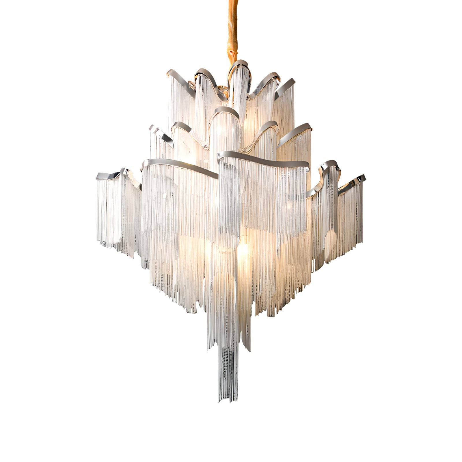 Aluminum Tassel LED Ceiling Chandelier