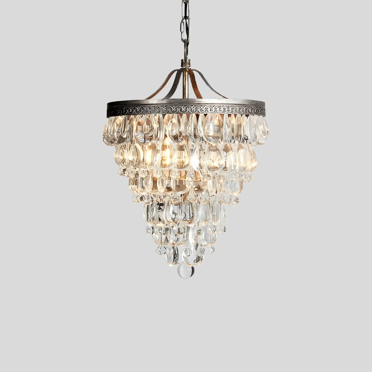 Antizer Vintage Crystal Pendent Light for Living Room