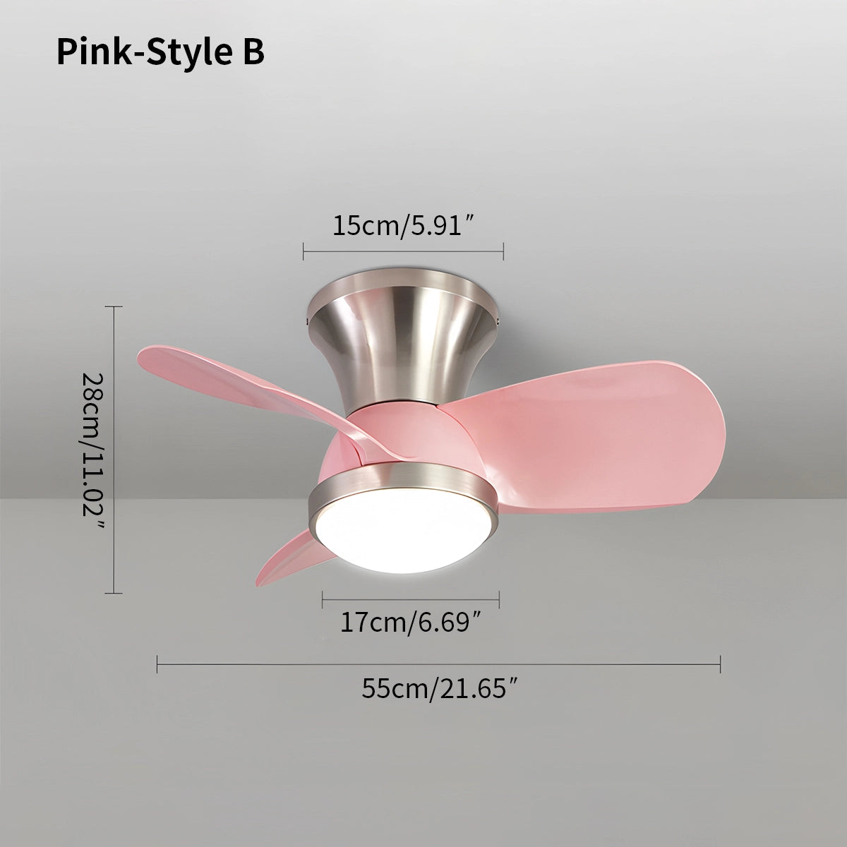 Antizer Simple Ceiling Fan Light for Children's Room