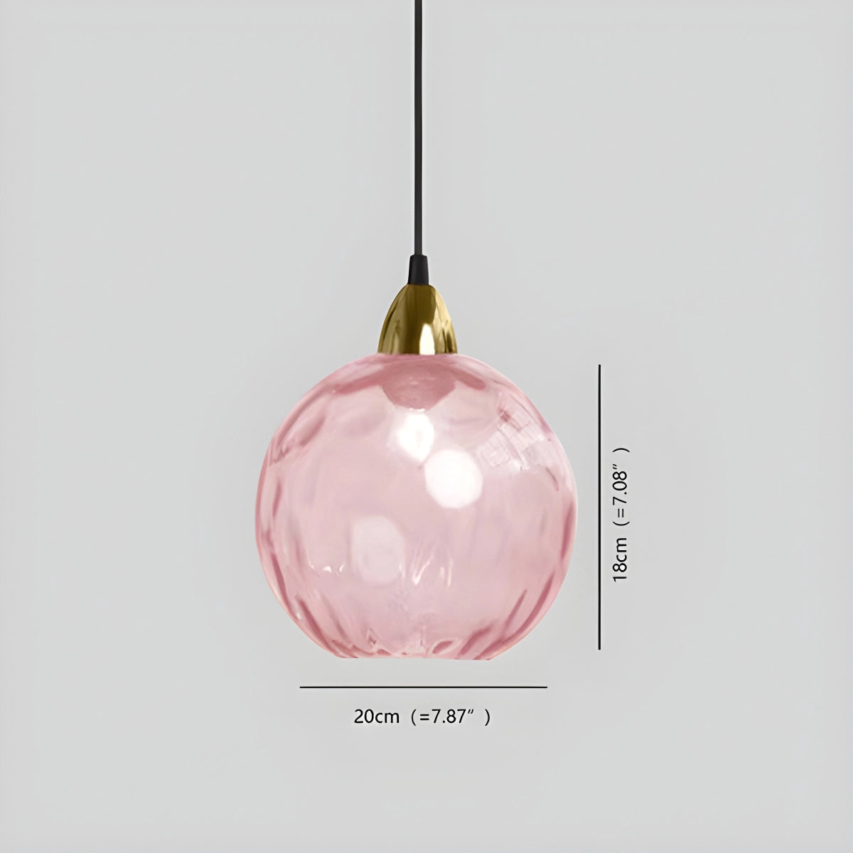 Antizer Colorful Glass Ball Pendant Light for Living Room