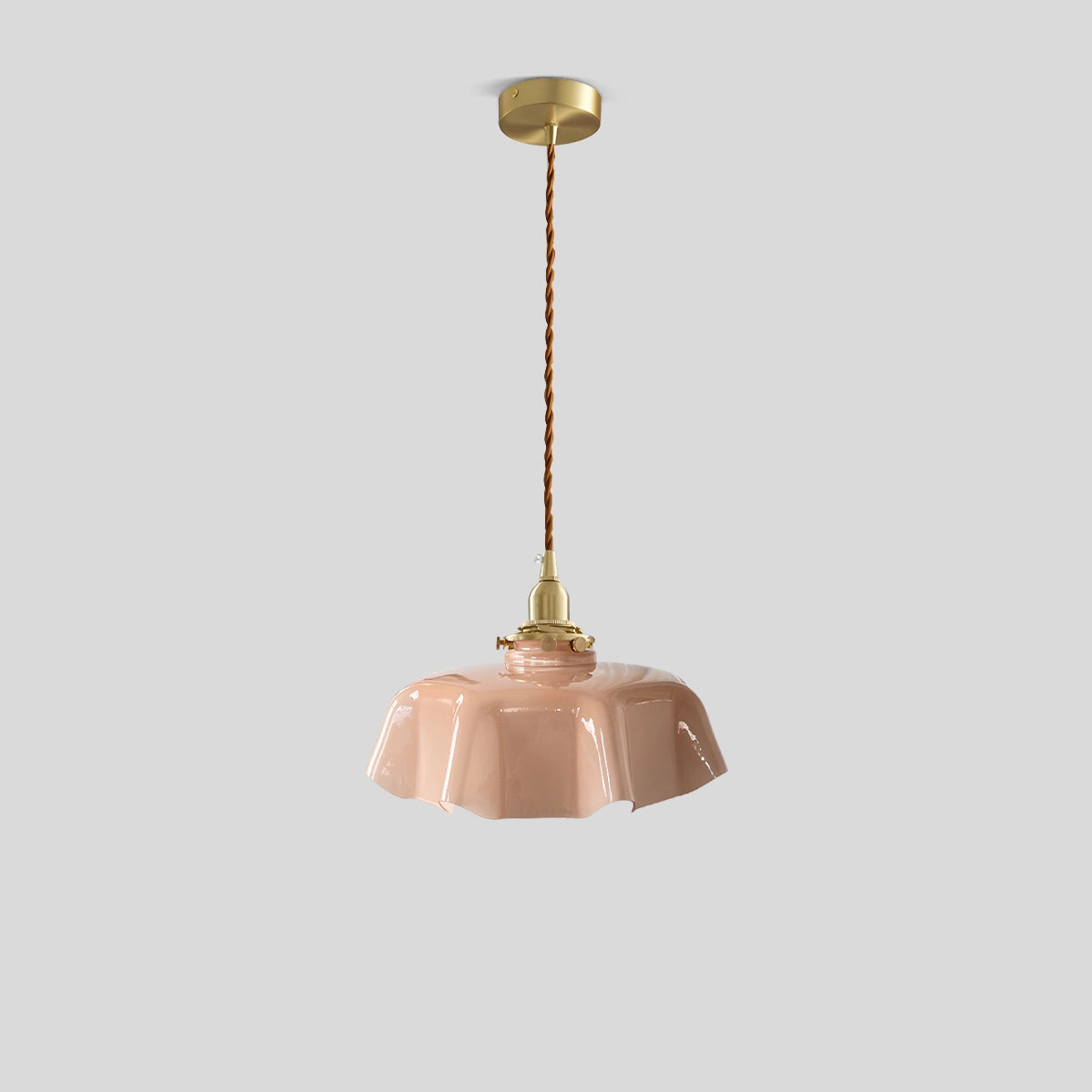 Antizer Retro Coloured Glass Pendant Light for Kitchen
