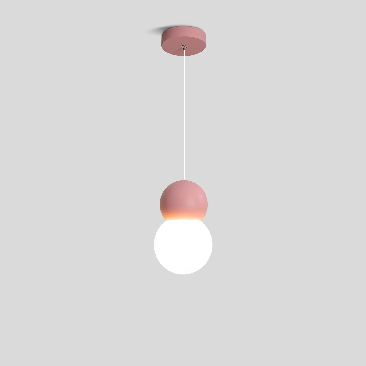 Antizer Cream Style Globe Pendant Light Small Bedside Lamp