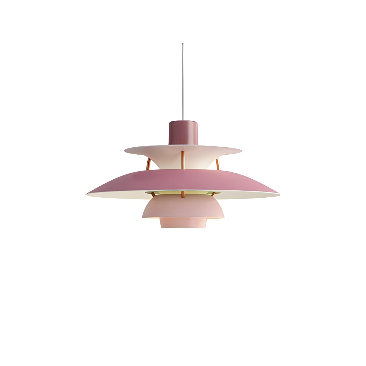 Antizer Modern Nordic Style Multi-layer Hanging Pendant Light Pink